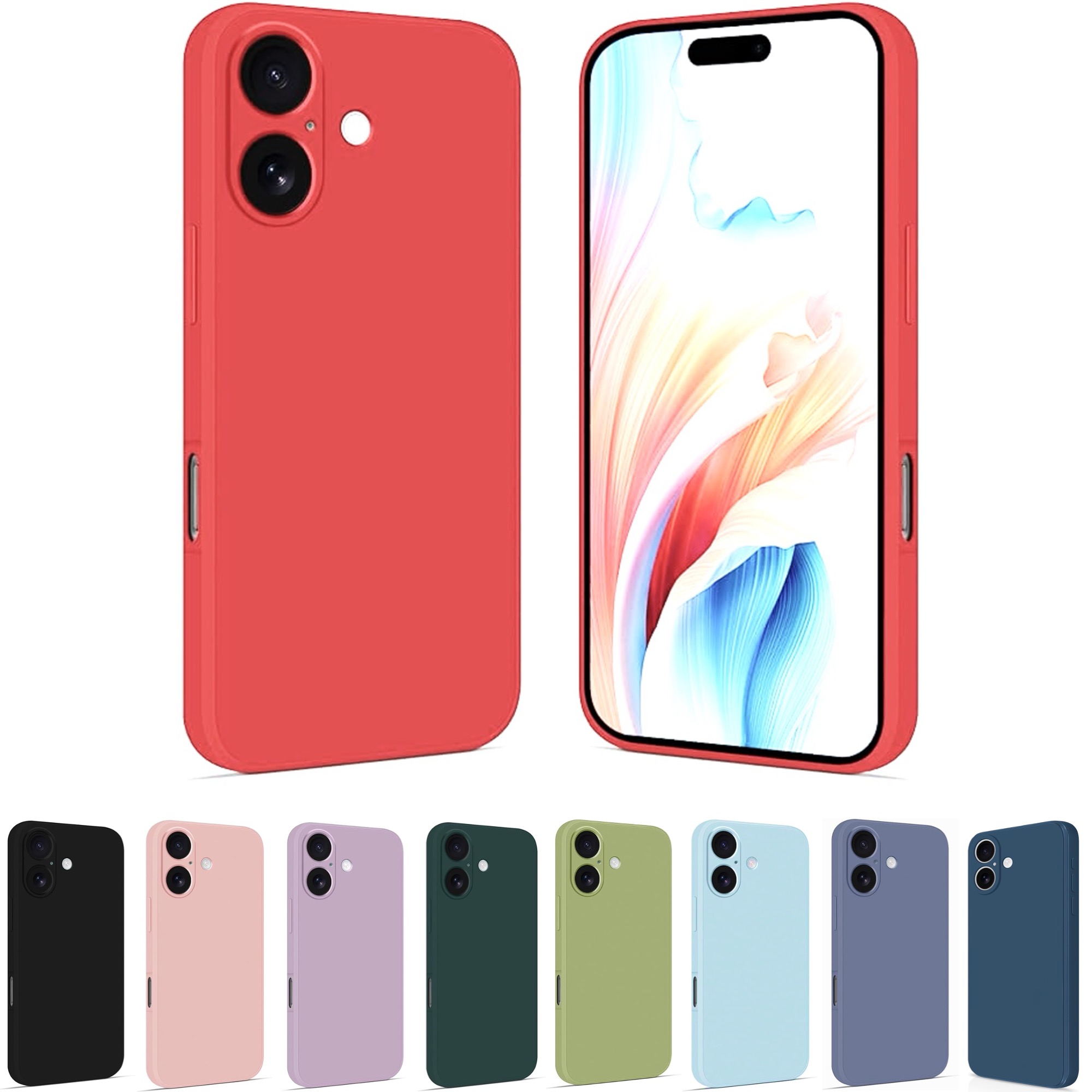 Iphone 17 skal mobilskal silikon / TPU - VÄLJ: - 18