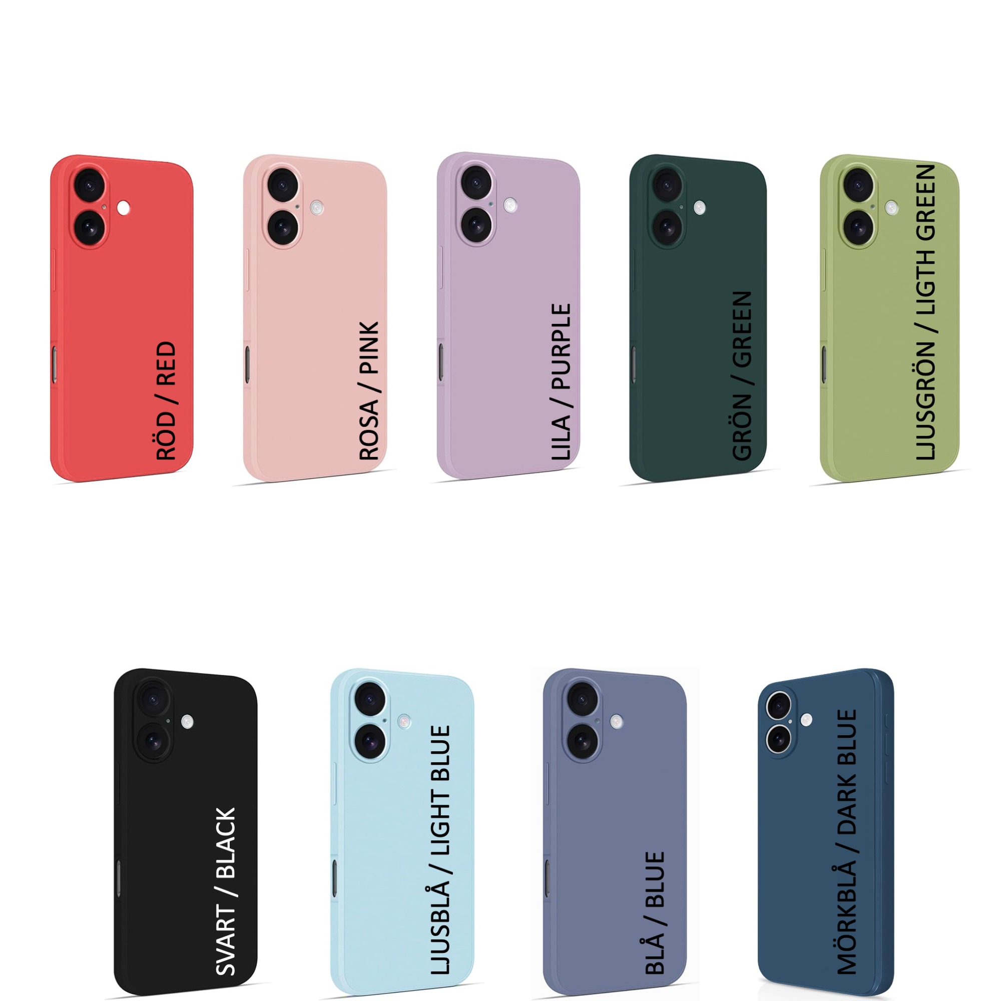 Iphone 17 skal mobilskal silikon / TPU - VÄLJ: - 3