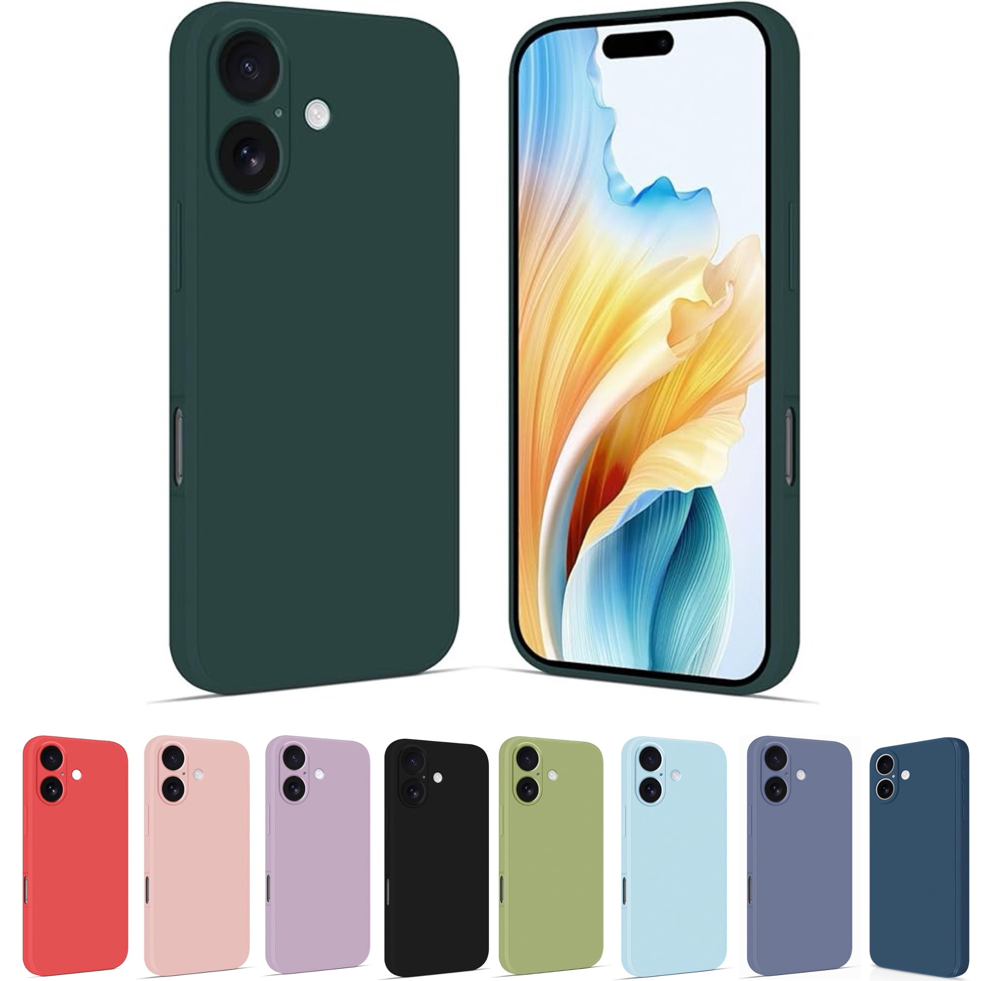 Iphone 17 skal mobilskal silikon / TPU - VÄLJ: - 16