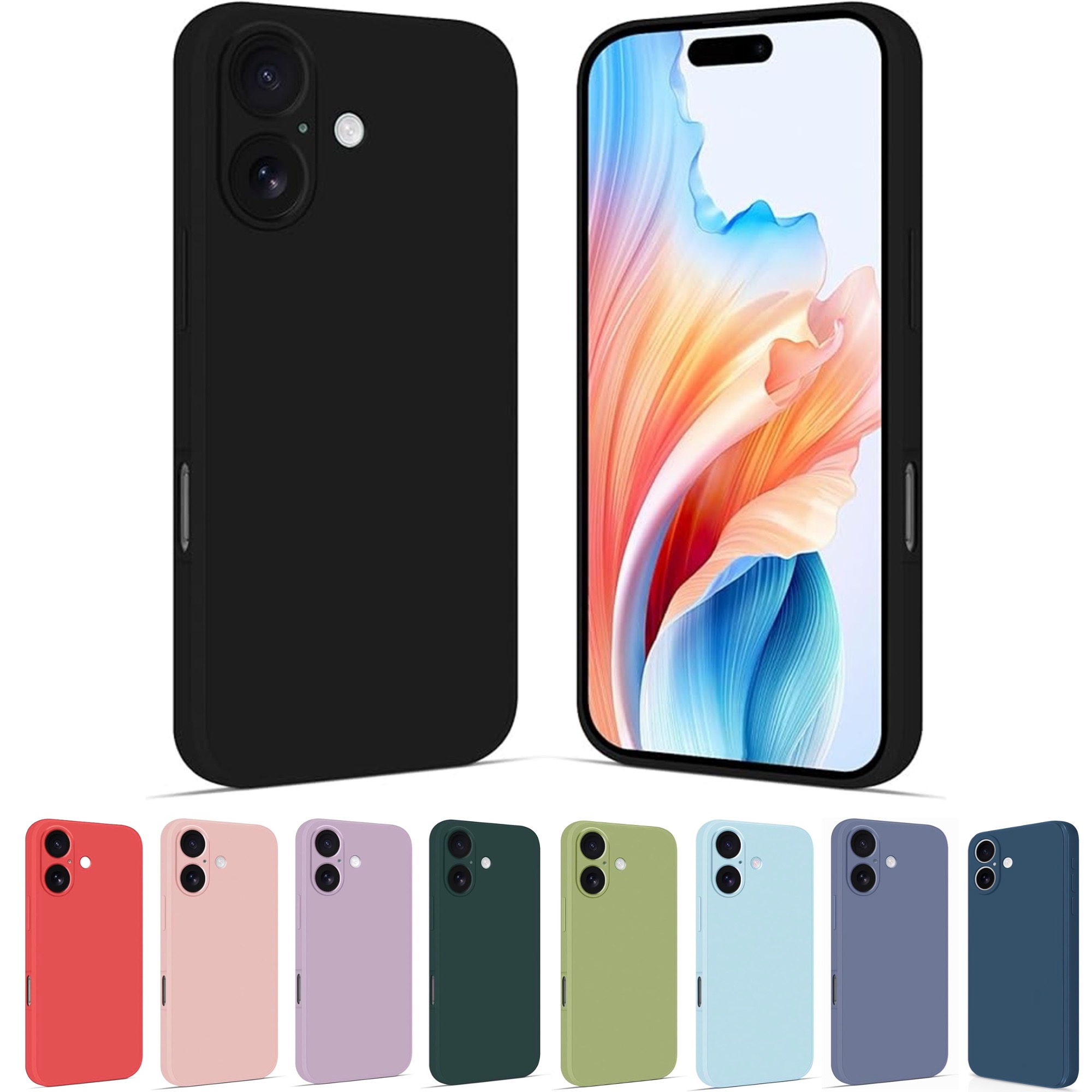 Iphone 17 skal mobilskal silikon / TPU - VÄLJ: