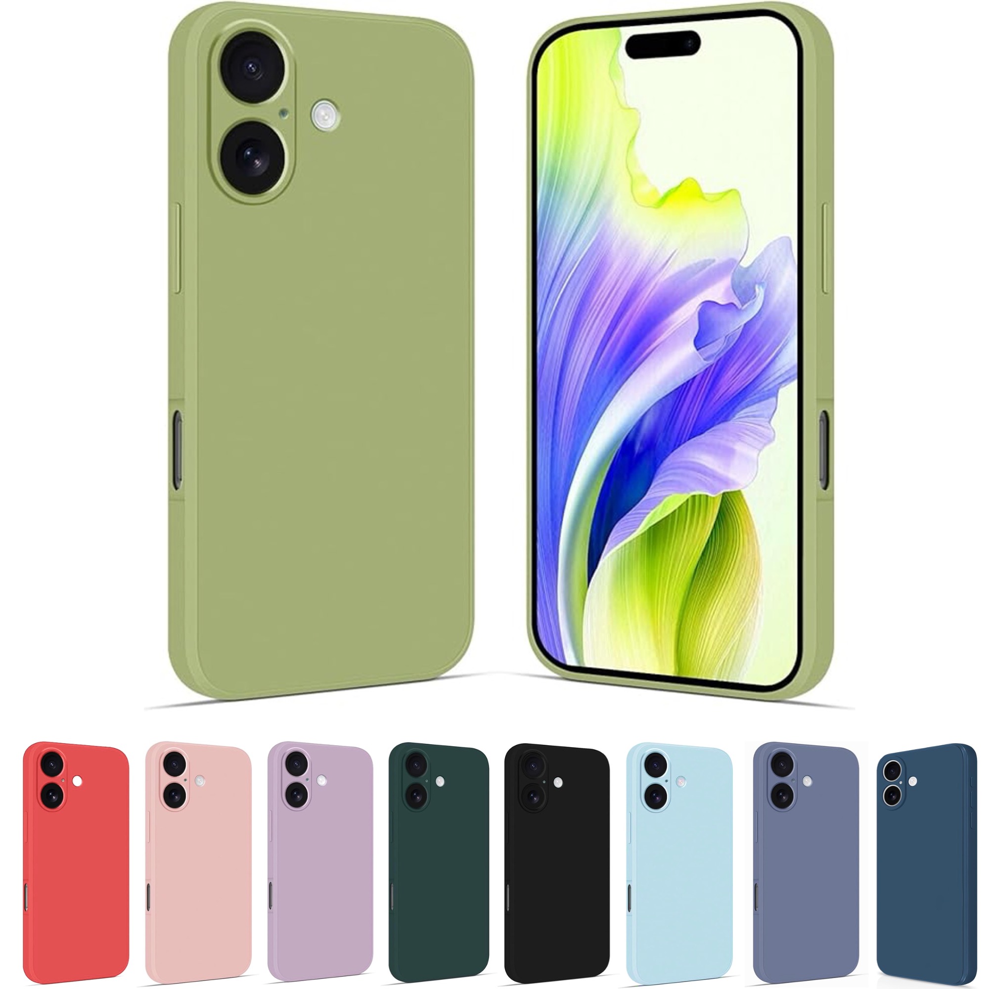 Iphone 17 skal mobilskal silikon / TPU - VÄLJ: - 17