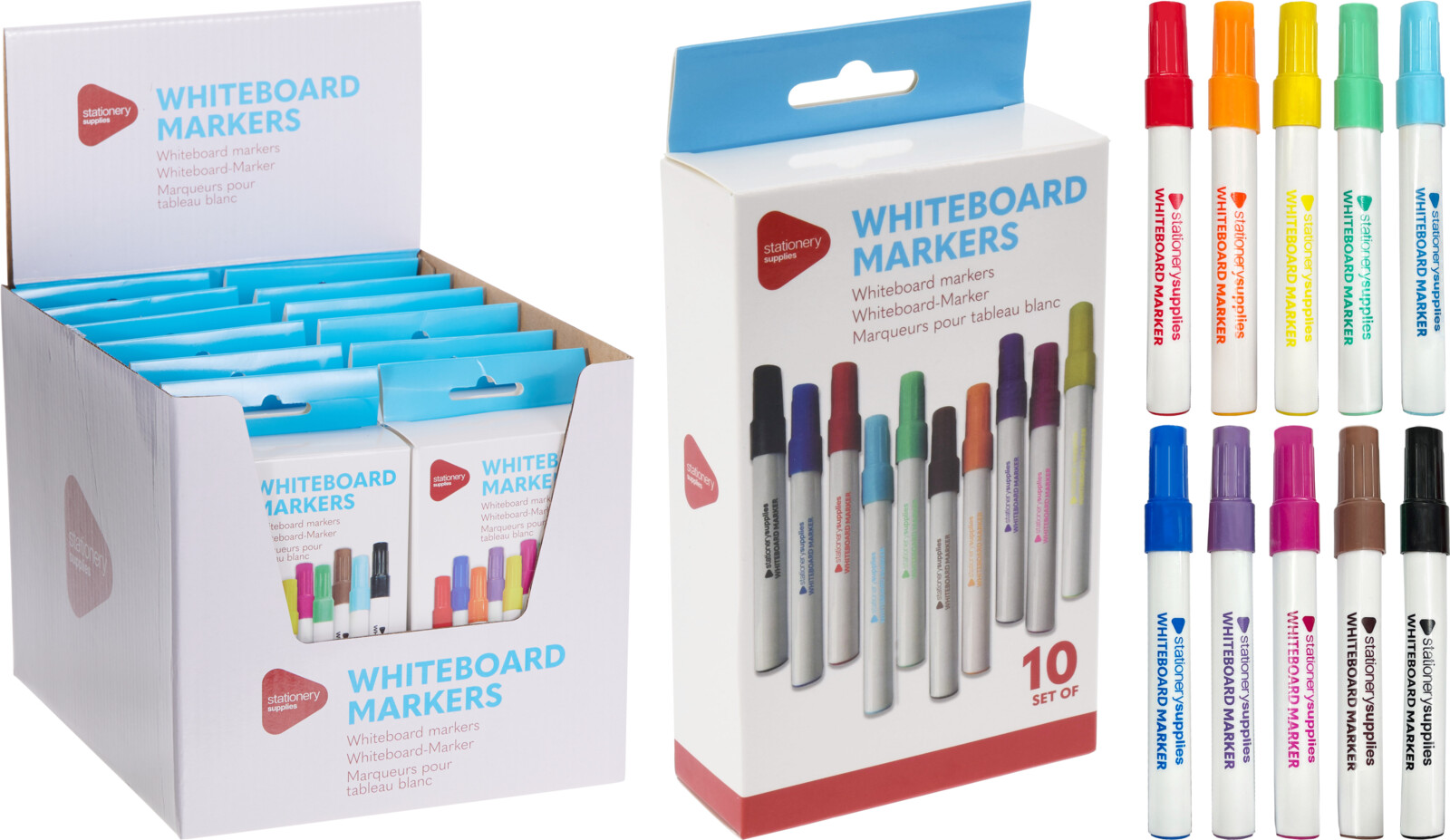 Whiteboardpennor - set 10 pennor