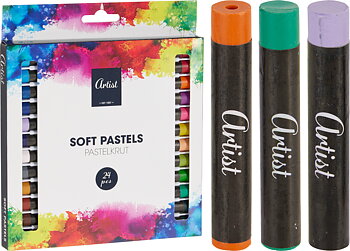 Oljepasteller – set med 24 färger