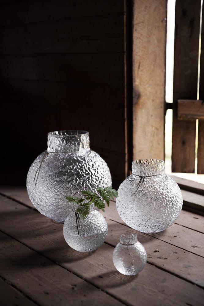 ERNST Glasvas Mönstrad Struktur H14cm - 2