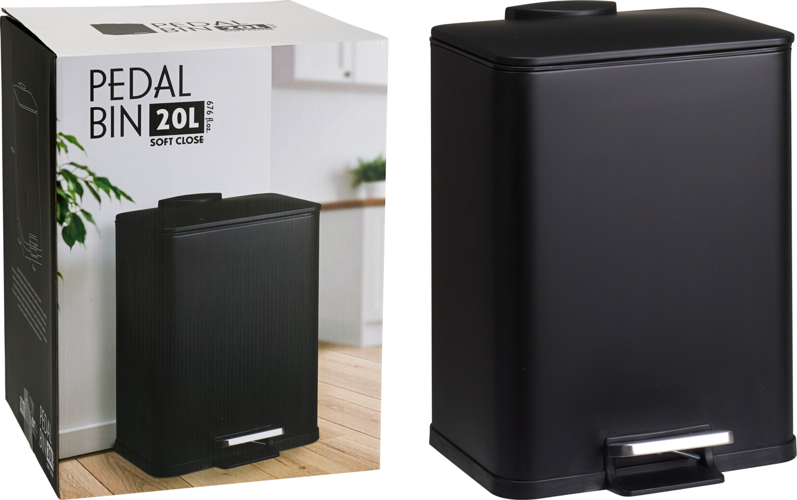 Pedalhink 20 L – Svart Metall