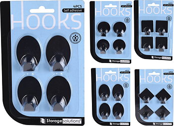 Självhäftande krokar – 4-pack