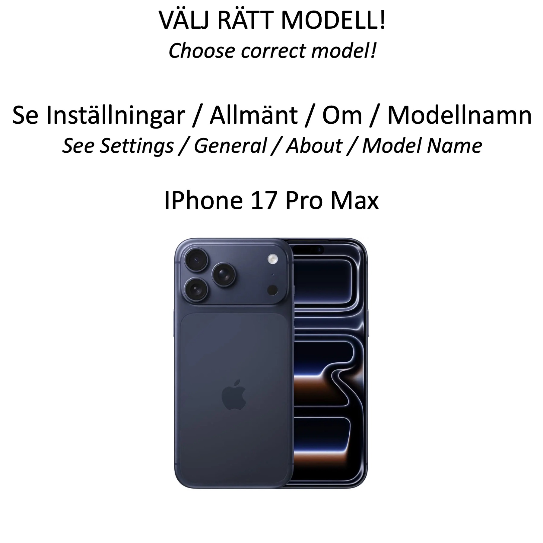 Iphone 17 Pro Max skal mobilskal silikon / TPU - VÄLJ: - 2