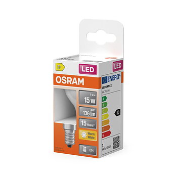 LED-lampa klot 136LM 1W 827 MATT E14