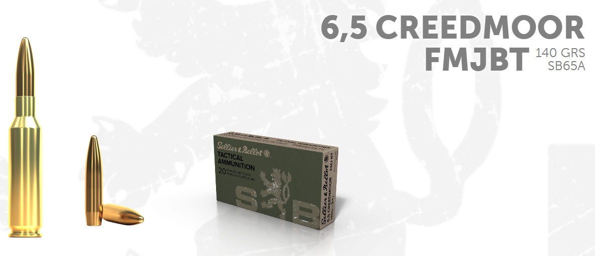 Sellier & Bellot 6,5 Creedmoor FMJ-BT Tactical 9,1g / 140gr