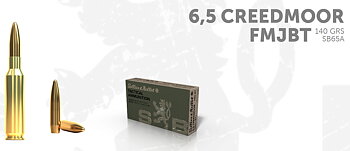 Sellier & Bellot 6,5 Creedmoor FMJ-BT Tactical 9,1g / 140gr