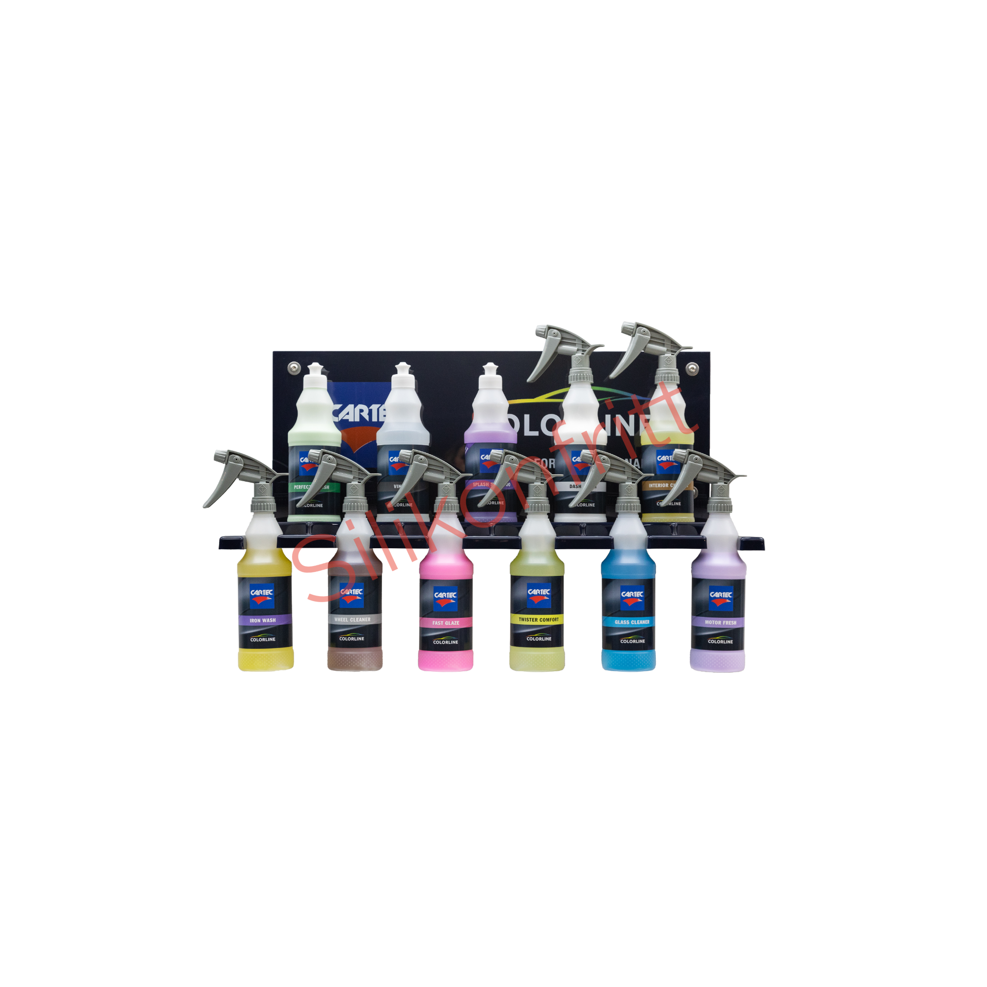 Silikonfritt Colorline Startpaket – Komplett kit med Professionella & Silikonfria Bilvårdsprodukter (12 x 500 ml)