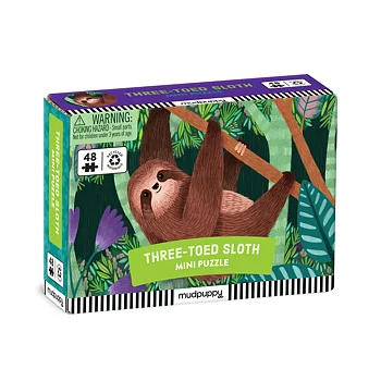 Three-Toed Sloth 48 Piece Mini Puzzle
