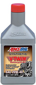 AMSOIL 20W-40  100% Synthetic V-Twin Indian & Victory   Motorcycle Oil  MVIQT