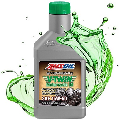 AMSOIL 15W-60  100% Synthetic  INDIAN V-Twin Motorcycle Oil  MSVQT-EA/ (DB60QT) - 4