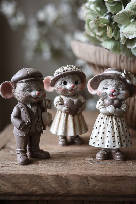 Friendship Mouse | Mrs Mouse | 12 cm | Majas Cottage - 4