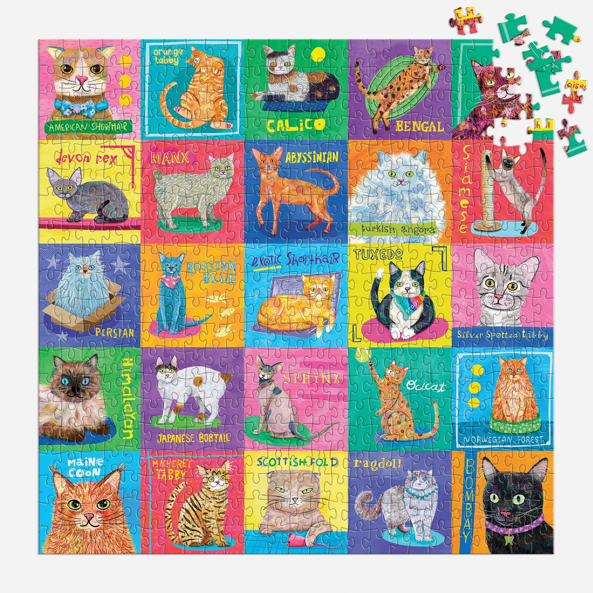 Purr-fect Portraits 500 Piece Family Puzzle - 5