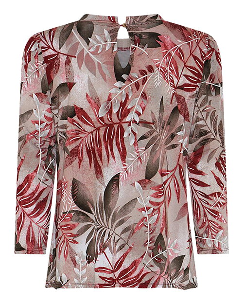 Toppa Grazia lövmönstrad korall/rosa/brun - 3