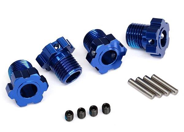 Traxxas Fälgnav 17mm Blå (4)