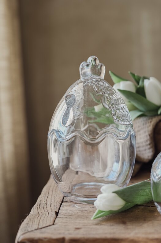 Maja's Glass Hen Jar - Glass jar - Large - Maja's Cottage - 6