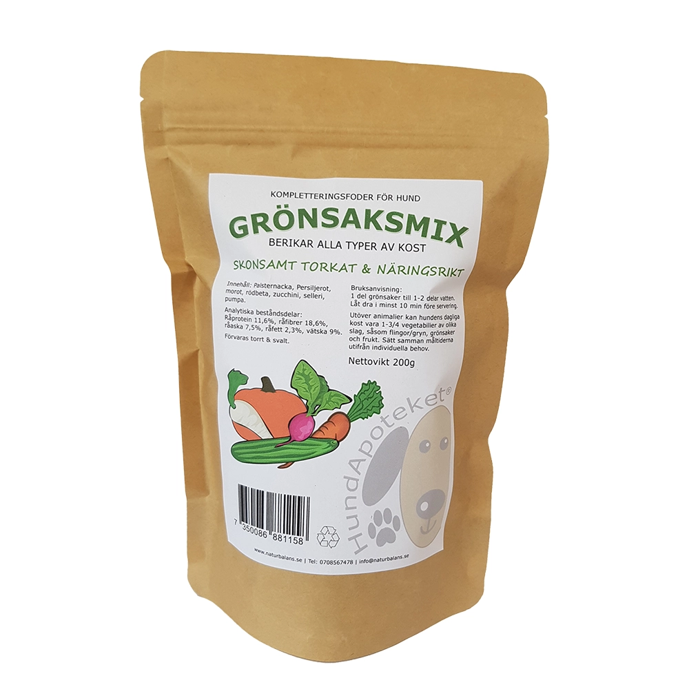 HundApoteket vegetable mix for dogs supplementary food food enrichment