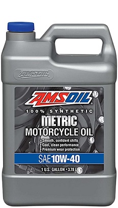 AMSOIL 10W-40 100% Synthetic Metric Motorcycle Oil High-Performance  MCFQT - 2