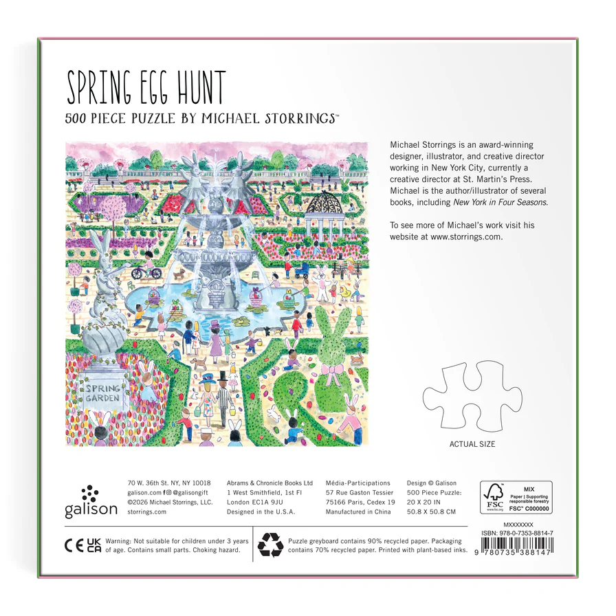 Michael Storrings Spring Egg Hunt 500 Piece Puzzle - 2