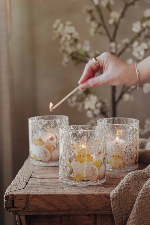 Maja's Lantern - Easter Sweeties Candle Lantern 9x10 cm - Crackled - Majas Cottage - 2