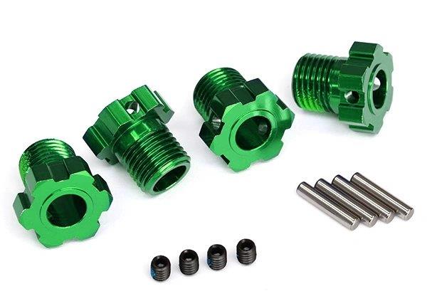 Traxxas Fälgnav 17mm Grön (4)