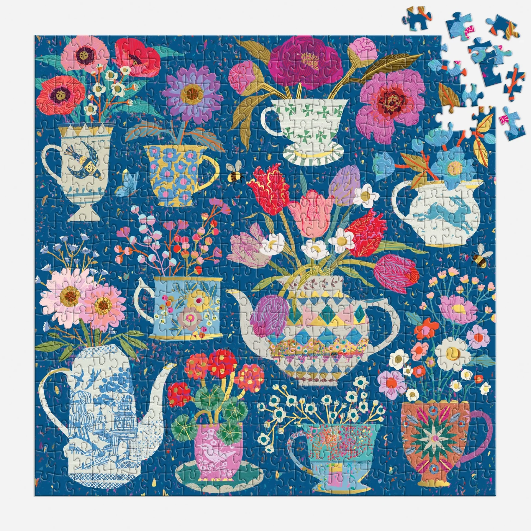 Victoria Ball Potted Teacups 500 Piece Foil Puzzle - 4