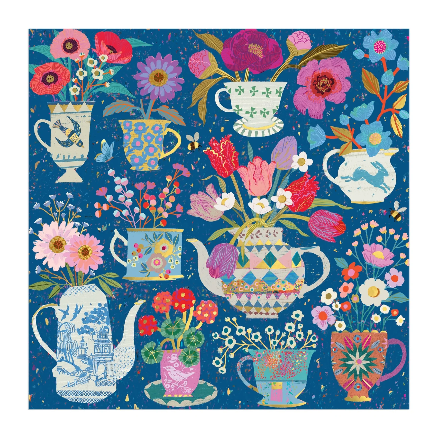 Victoria Ball Potted Teacups 500 Piece Foil Puzzle - 3