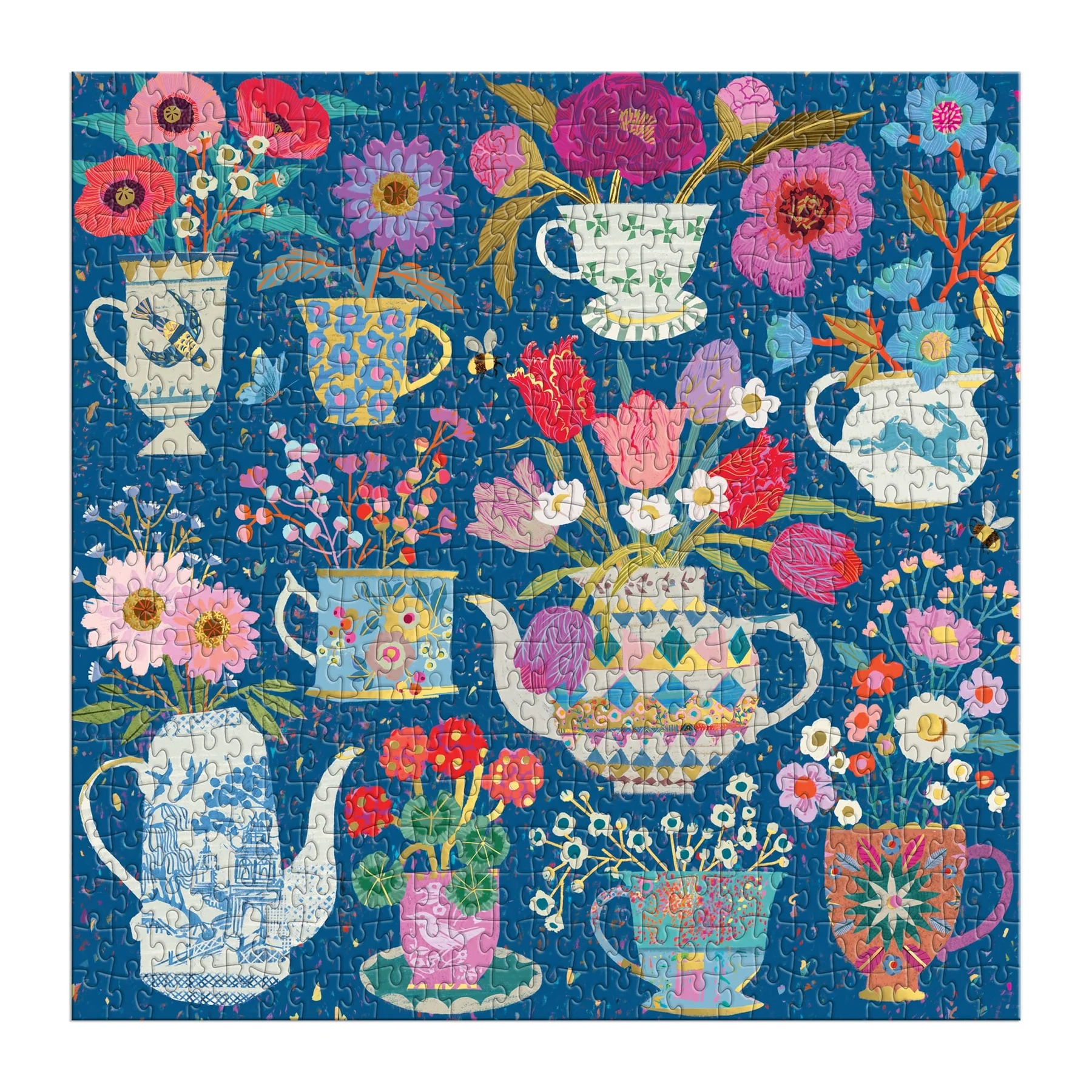 Victoria Ball Potted Teacups 500 Piece Foil Puzzle - 5