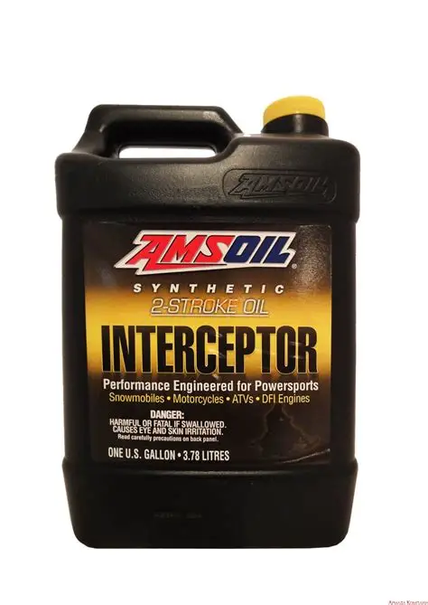 AMSOIL INTERCEPTOR 2 Stroke 100% Synthetic Snowmobile Oil 1 qt  0,946 Liter  AITQT-EA - 2