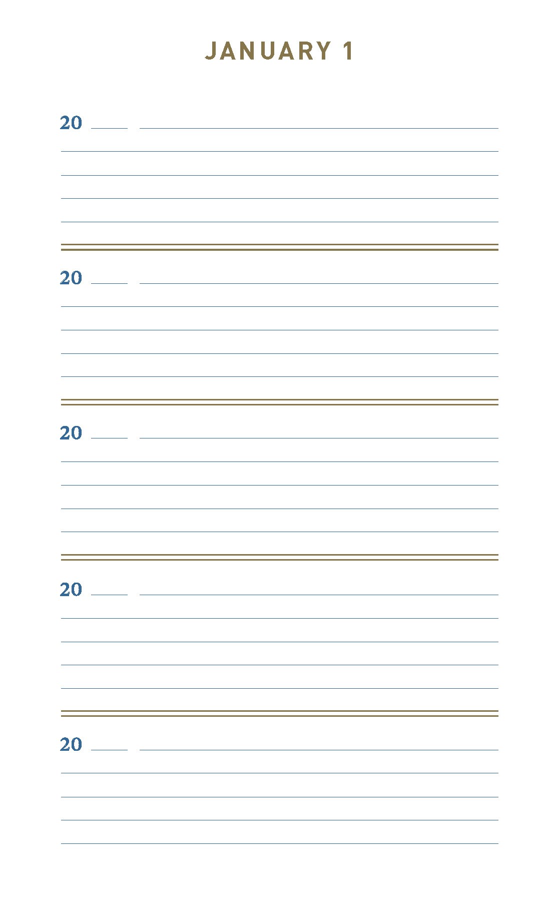 Denim One Line a Day - A Five-Year Memory Book - 4