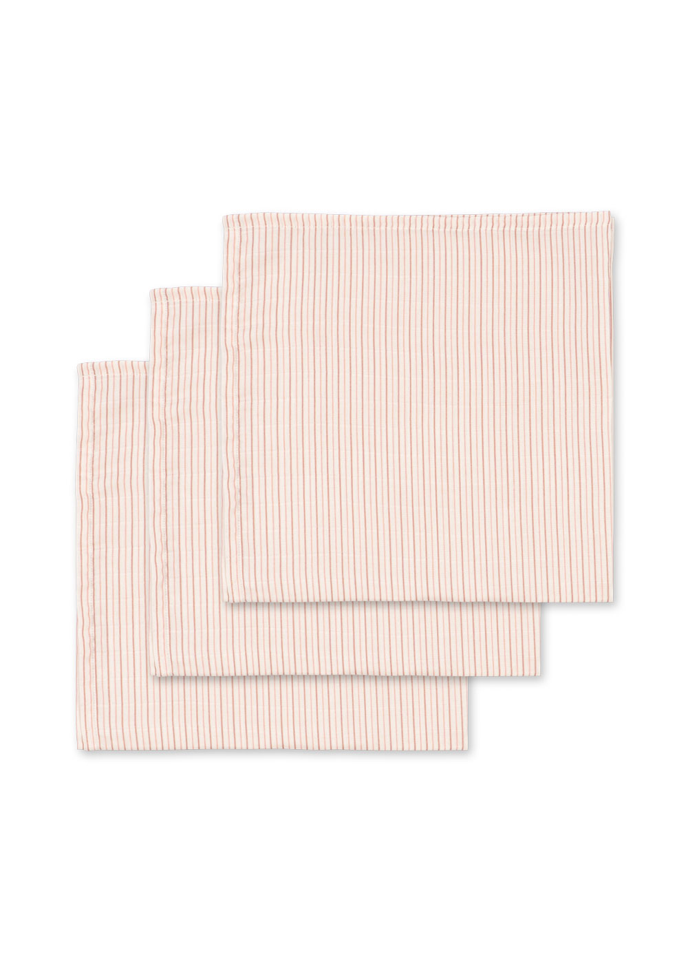 3 PACK MUSLIN CLOTH stripie petite rose - 2