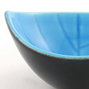 Carl-Harry Stålhane (California 1952) Black/Blue Oval Bowl 9 cm