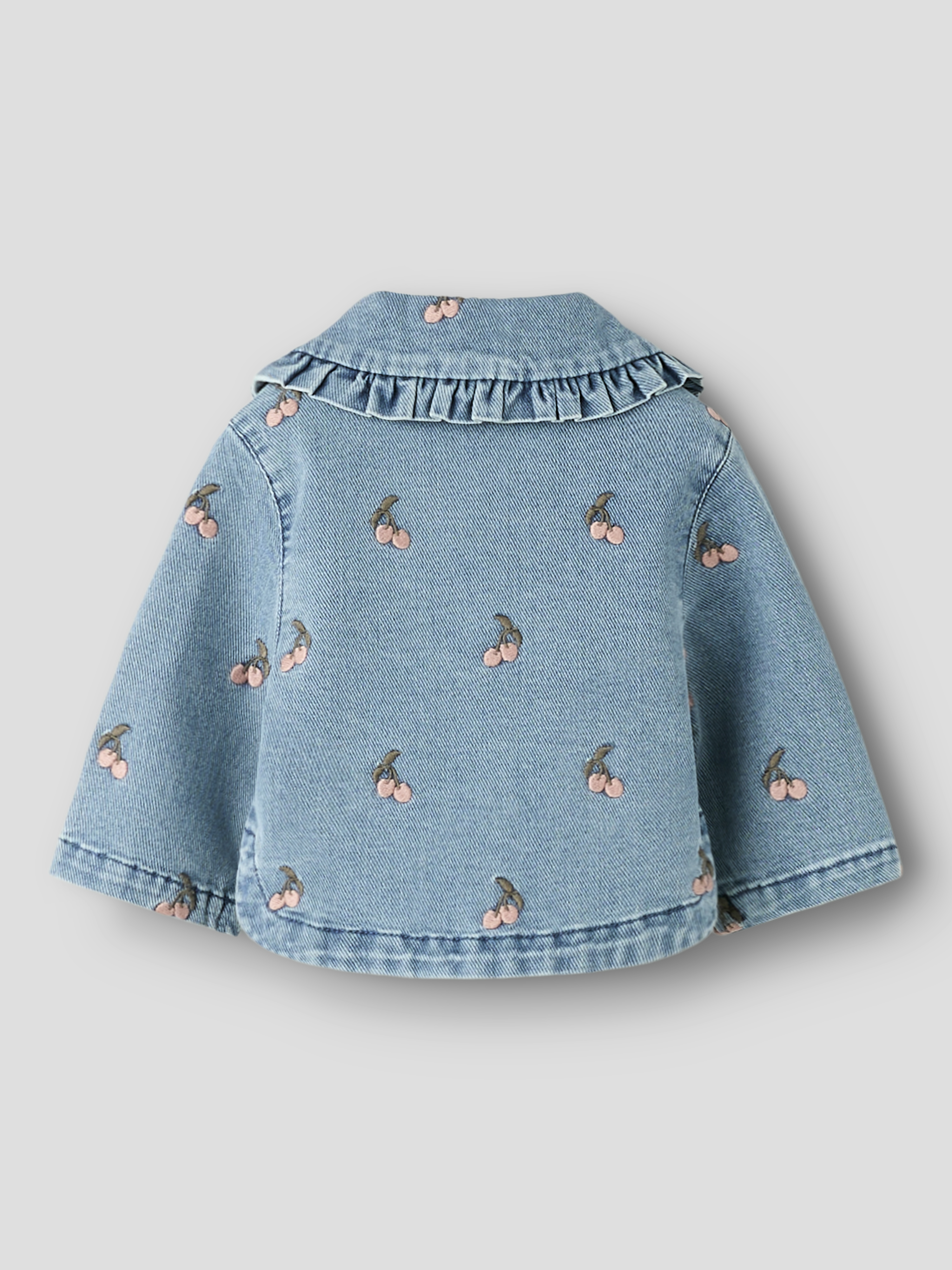 NBFDEVA LOOSE DNM EMB JACKET 2024-ES LIL Medium Blue Denim CHERRY - 2