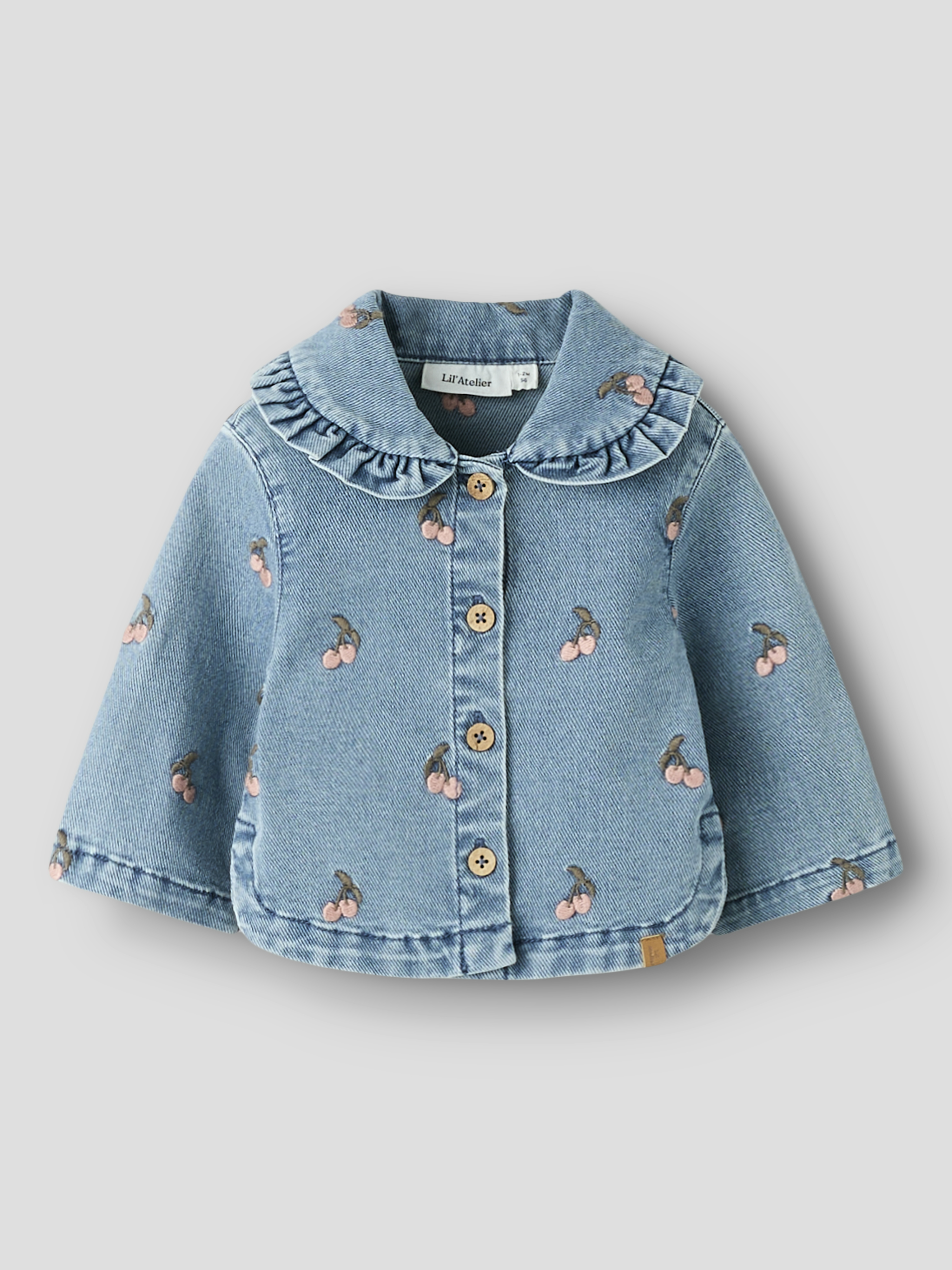 NBFDEVA LOOSE DNM EMB JACKET 2024-ES LIL Medium Blue Denim CHERRY