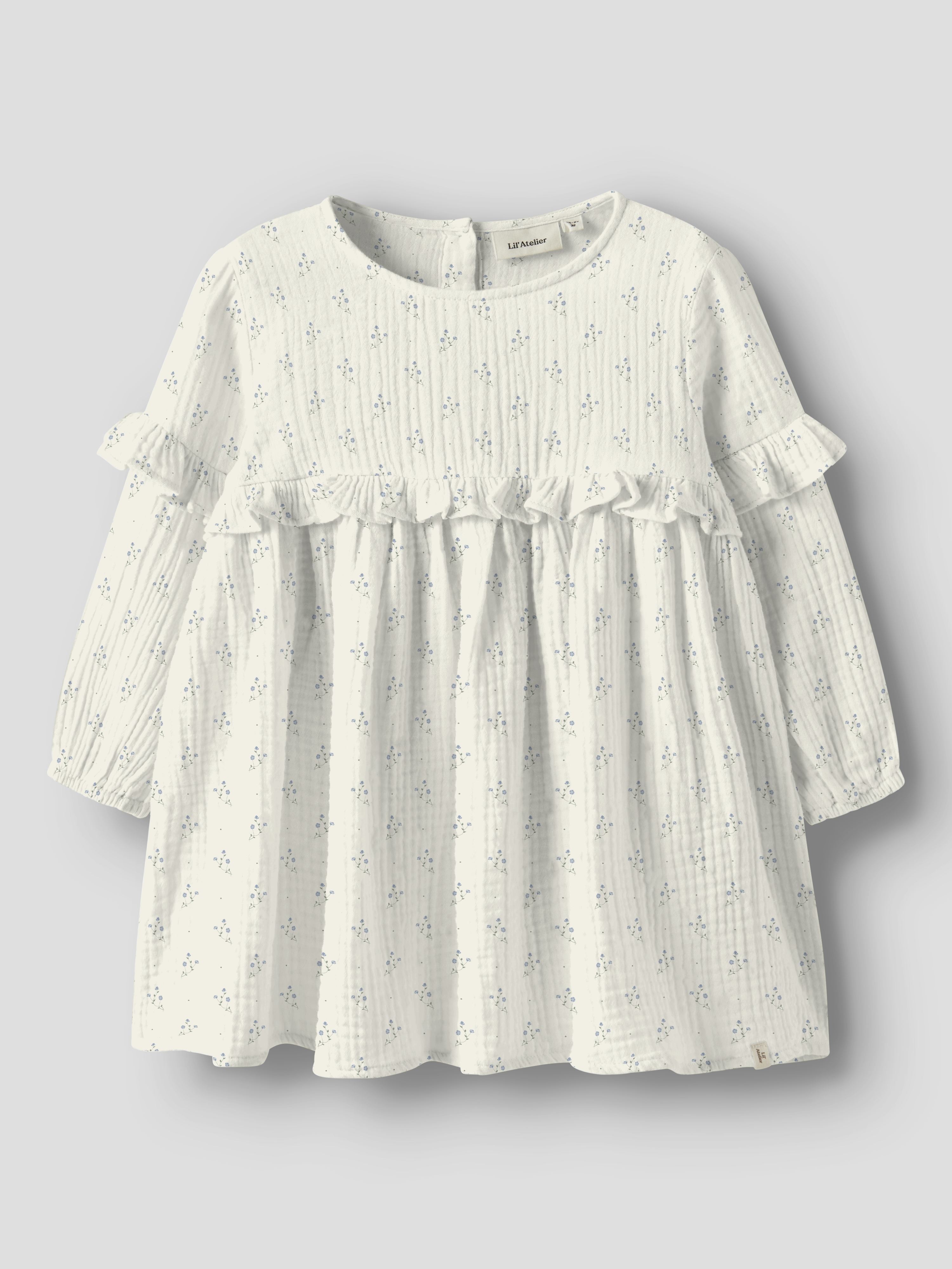 NMFBALIA LS LOOSE DRESS LIL Coconut Milk