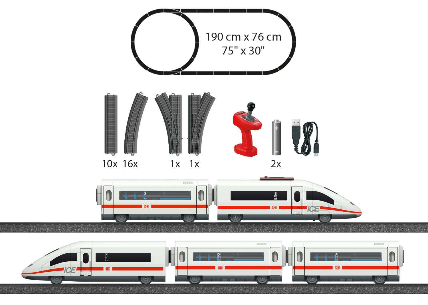 Märklin my world - ICE 3 Starter Set for Children Ages 3 and Above