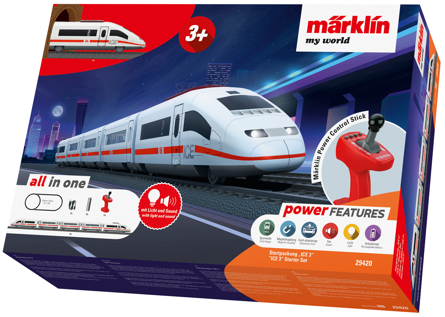Märklin my world - ICE 3 Starter Set for Children Ages 3 and Above - 3