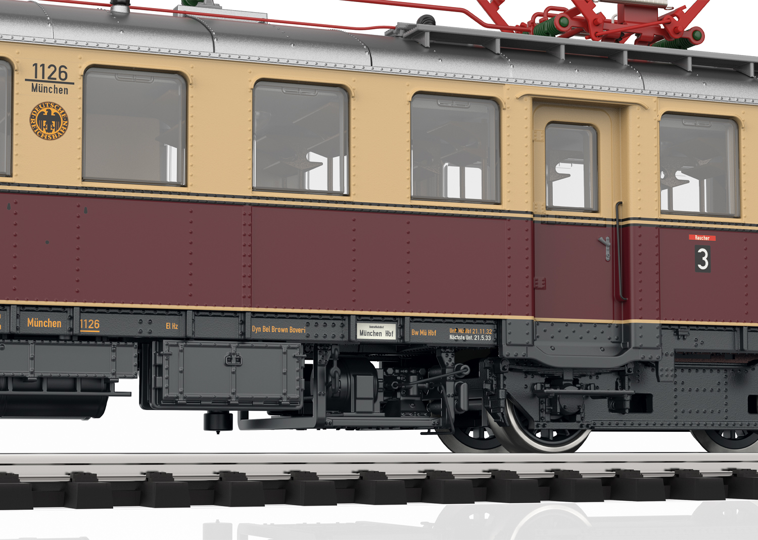 Class elT Rail Car 1126 with class elS control car 2126 - 3