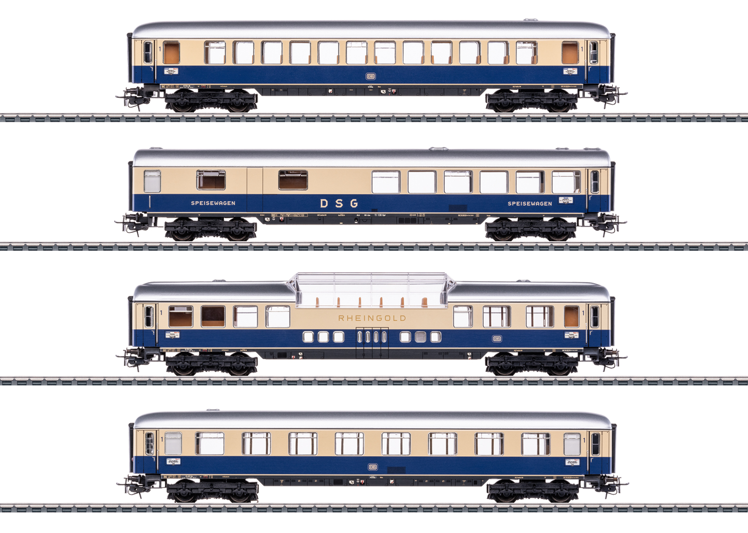 TEE Rheingold Tin-Plate Car Set