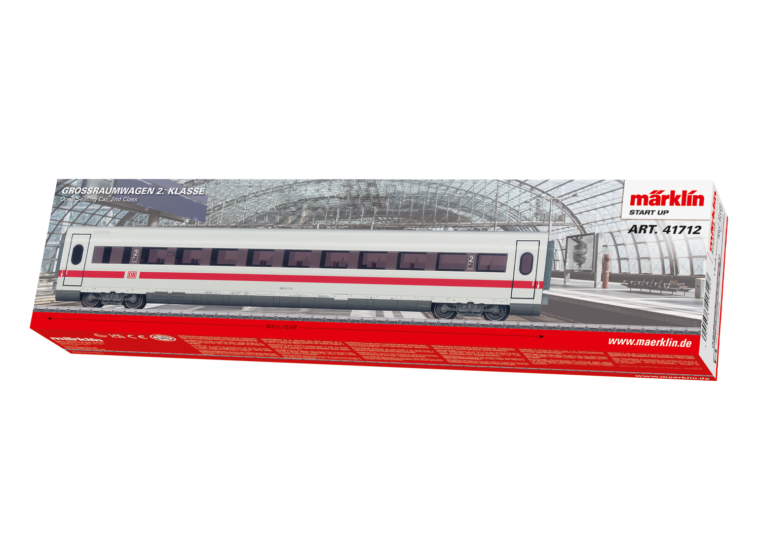 Märklin Start up - Open Seating Car, 2nd Class, for ICE 2 - 2