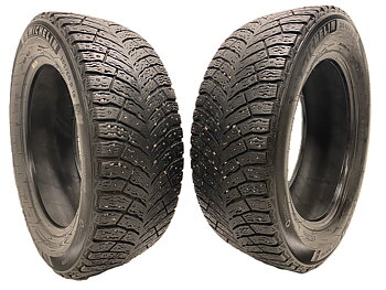 16" BEGAGNADE VINTERDÄCK DUBB | 2 st 205/60 R16 96T XL Michelin X-Ice North 4 | V18-24 | 6.5|6.5 mm | W-1