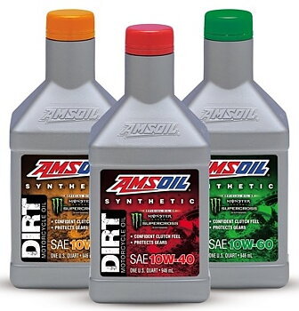AMSOIL 100% Synthetic DIRT Motoroil  10W-40, 10W-50, 10W-60
