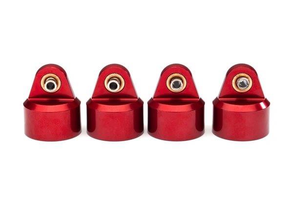 Traxxas Stötdämparlock Alu Röd GT-Maxx (4)