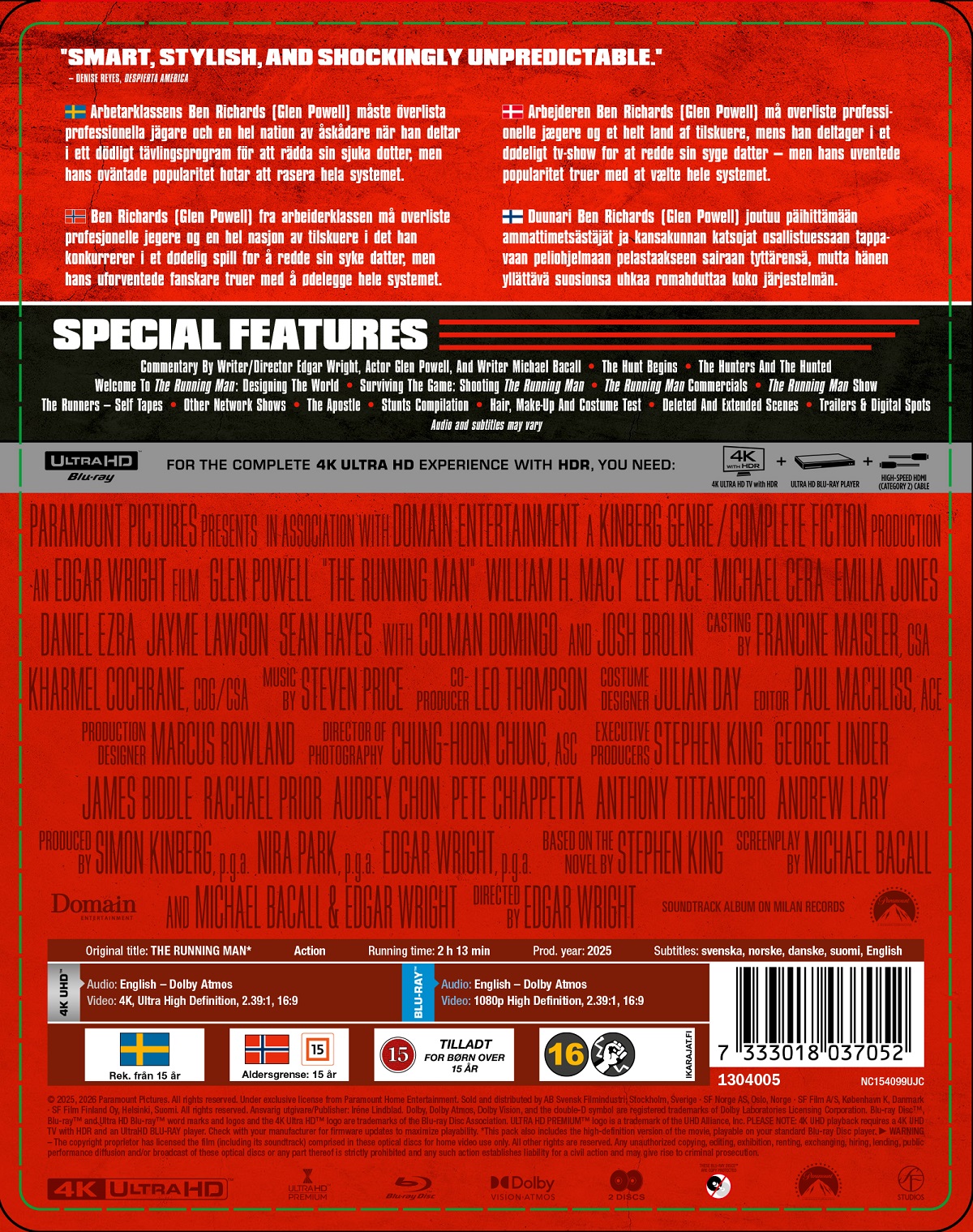 The Running Man (Limited Edition Steelbook) (4K Ultra HD + Blu-ray) - 2