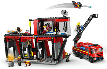 LEGO City 60414 Brandstation med brandbil