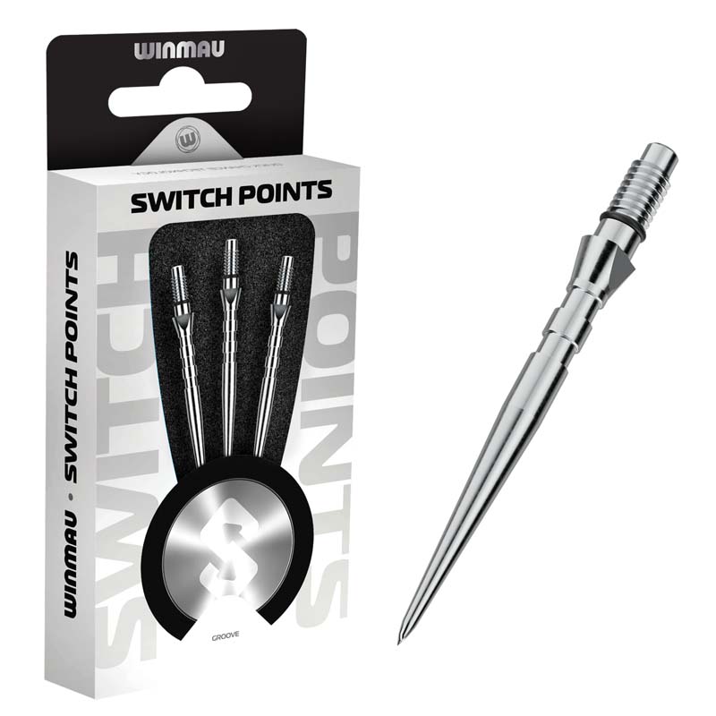Winmau Switch Point Groove Silver 26mm - 3