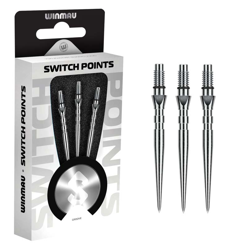 Winmau Switch Point Groove Silver 26mm - 2
